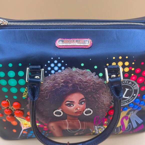 🎨 Authentic Nicole Lee "Let’s Rock" Bag – Bold, Black, & Brilliantly You! - Picture 2 of 9